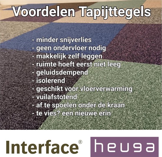 Heuga 700 Interloop -Aspen Green- Tapijttegels - Heuga