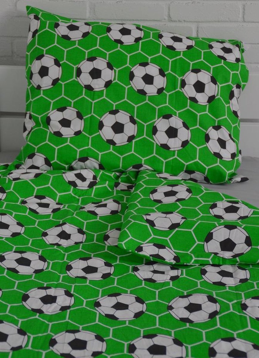Lotte & Julius Peuterdekbedovertrekset - 120 x 150 cm - Soccer voetbal