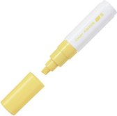 Pilot Pintor Gele Verfstift - Brede marker met 8,0mm beitelpunt - Inkt op waterbasis - Dekt op elk oppervlak, zelfs de donkerste - Teken, kleur, versier, markeer, schrijf, kalligra