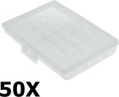 50 Stuks - Transportbox Batterijen Mignon (10x -AA) / Micro (10x- AAA)