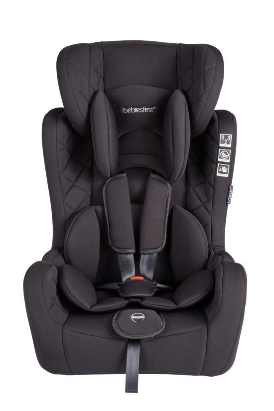 gouden Bedankt goedkeuren Bebies First Autostoel Grow up Isofix Groep 1/2/3 (9-36kg) - Zwart | bol.com