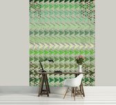 Modern Abstract Pattern Green Photo Wallcovering