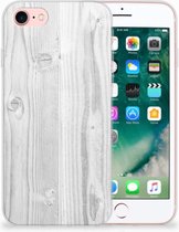 Hoesje Geschikt voor iPhone SE (2020/2022) en Geschikt voor iPhone 8 | 7 White Wood