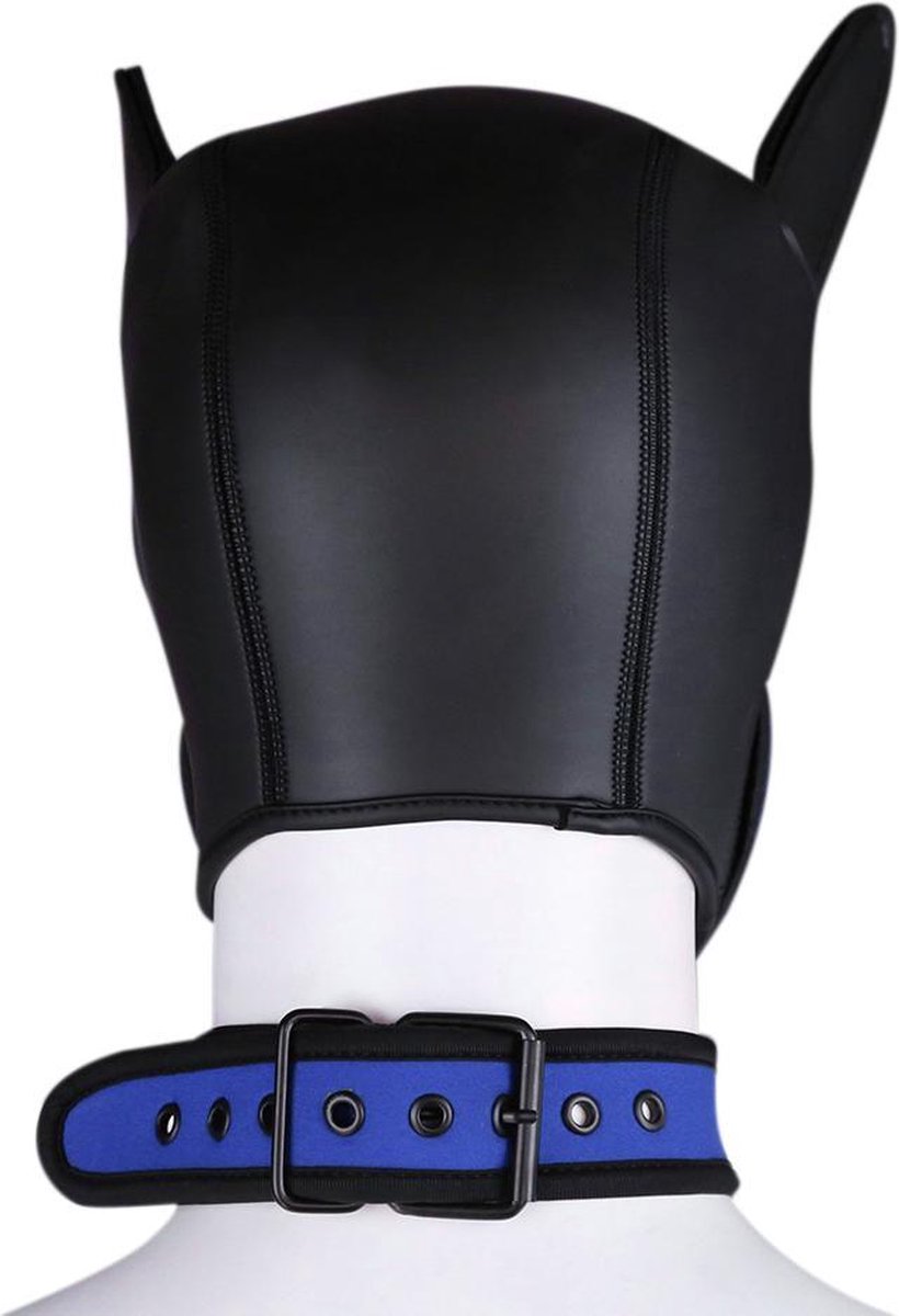 Banoch - Lindo Perrito Azul Neoprene - hondenmasker puppy play blauw neopreen — afbeelding 6