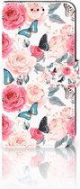 Xiaomi Mi A2 Lite Bookcover hoesje Butterfly Roses
