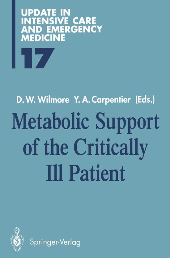 Medicine (R0) - Metabolic Support of the Critically Ill Pati ... - cover