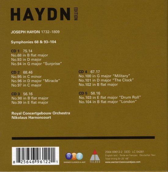 Haydn: The London Symphonies - Nikolaus Harnoncourt