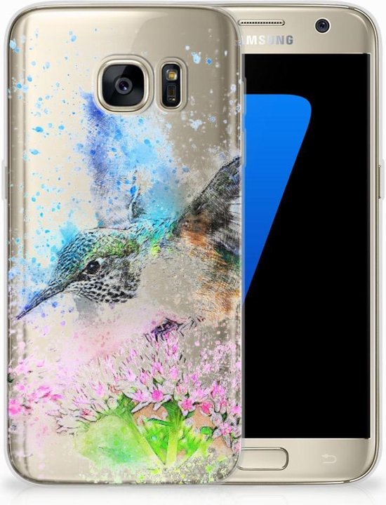 Coque pour Samsung Galaxy S7 TPU Bumper Silicone Étui Housse Oiseau | bol
