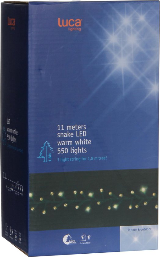 Luca Lighting Kerstboomverlichting - 11 m - 550 LEDs - voor 180 cm hoge boom - Luca lighting
