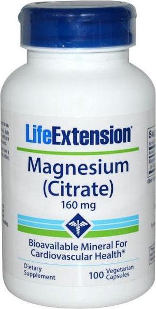 (Tri)magnesium (citraat) 160 mg (100 Veggie Caps) - Life Extension
