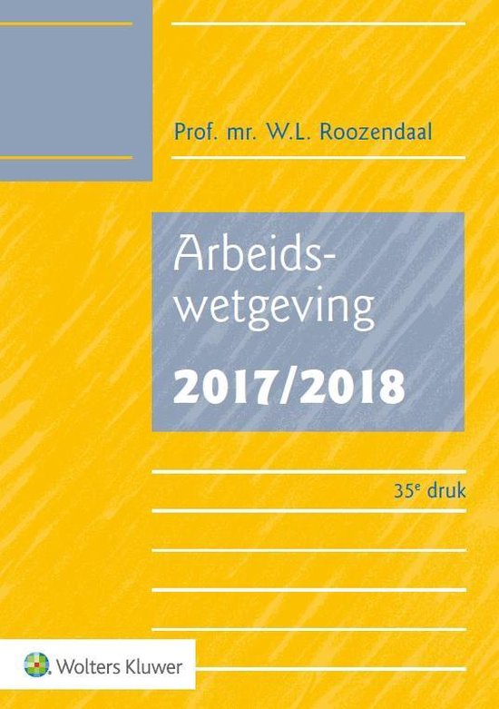 Arbeidswetgeving 2017/2018 - cover