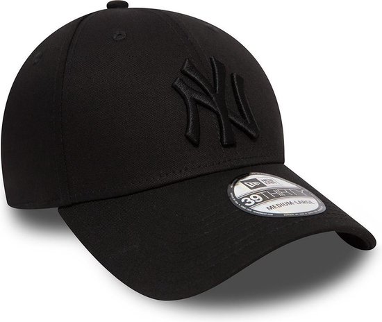 New Era MLB New York Yankees Cap - 39THIRTY - S/M - Black/Black - New Era