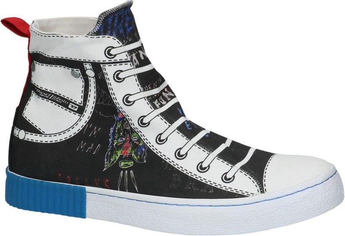 Hoge Geklede Sneakers Zwart Diesel met Tekening | bol.com