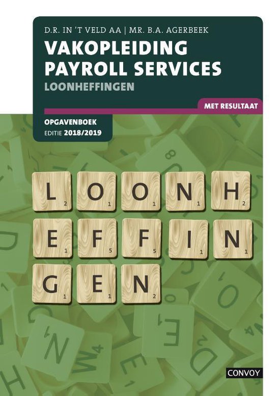 Vakopleiding Payroll Services Loonheffingen 2018/2019 Opgave ... - cover