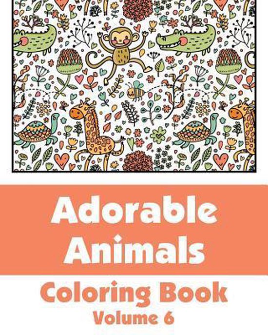 ArtFilled Fun Coloring Books Adorable Animals Coloring Book (Volume 6