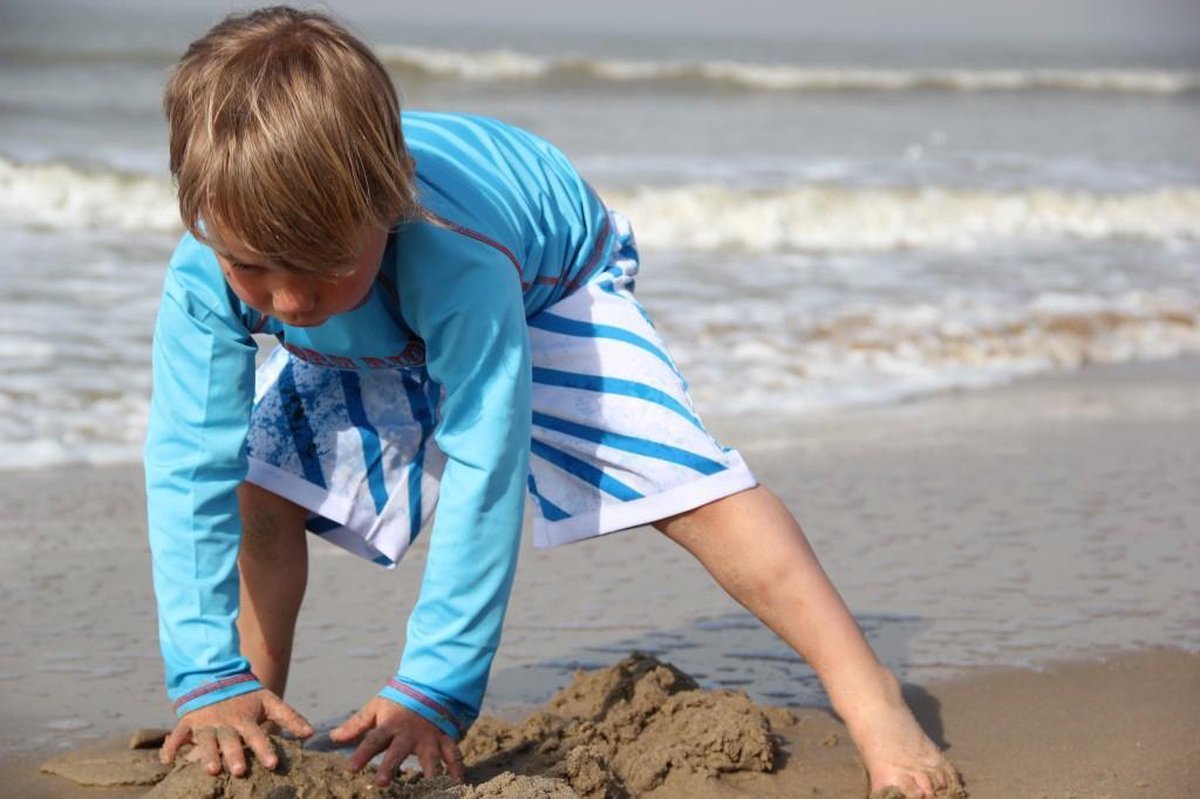 Ducksday - zwemshort - zwembroek - boardshort - jongen - UPF50+ - Stripe - 6 jaar — afbeelding 3