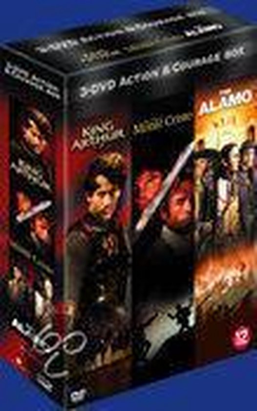 Action Courage Box 3DVD (Alamo, King Arthur & The Count of Monte Cristo)