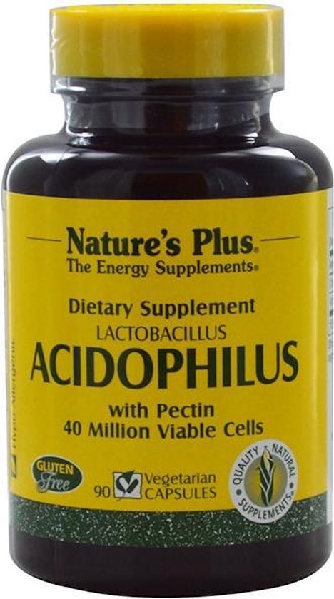 Acidophilus- Lactobacillus  (90 Vegetarian Capsules) - Nature's Plus