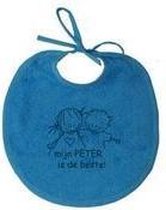 slab Rube & Rutje turquoise 'mijn PETER is de beste!' (28x28cm)