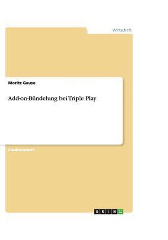 Add-On-B ndelung Bei Triple Play - cover