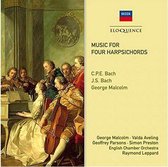 Music For Four Harpsichords: Cpe Bach. Js Bach. G Malcolm