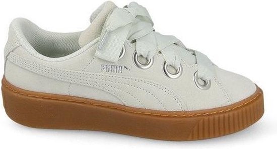 Puma Sneakers Platform Kiss Suede Dames Mintgroen Maat 40 | bol.com