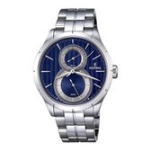 Festina F16891/3 Retro - Horloge- Staal - Zilverkleurig - 45.8 mm