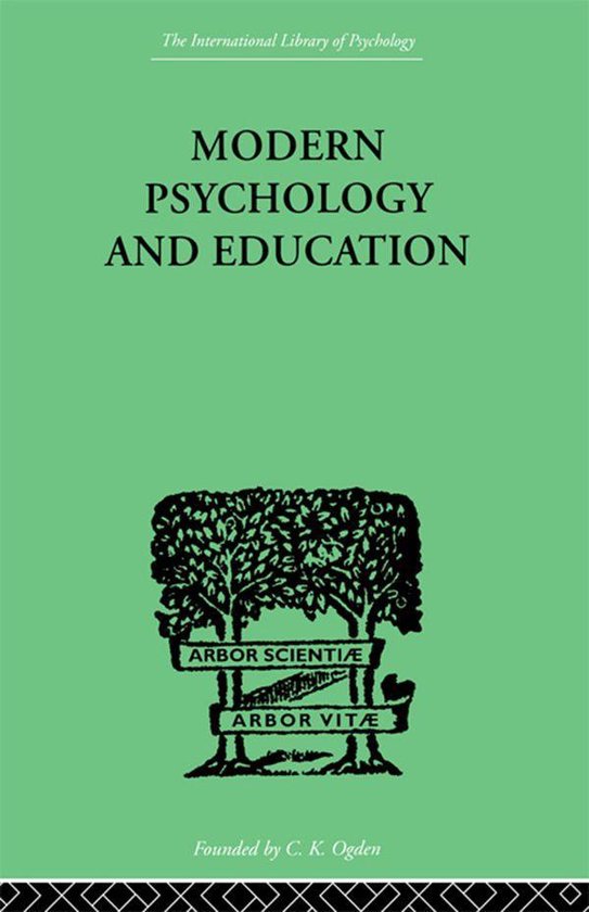 Modern Psychology And Education - cover
