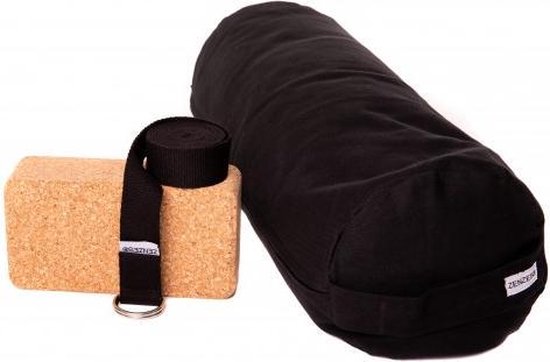 Zenzes PRO avec sangle de yoga et bloc de yoga - noir