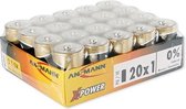 ansmann alkaline batterij x-power mono d 20 stuks display