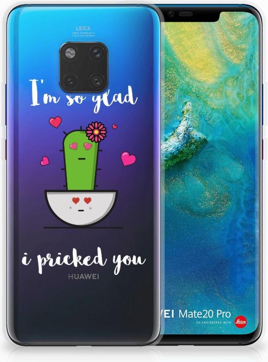 Huawei Mate 20 Pro Telefoonhoesje met Naam Cactus Glad