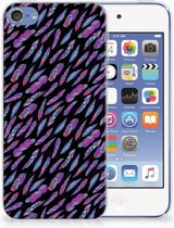 Geschikt voor iPod Touch 5 | 6 TPU Hoesje Design Feathers Color
