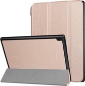 Tri-Fold Book Case - Lenovo Tab 4 10 Hoesje - Rose Gold