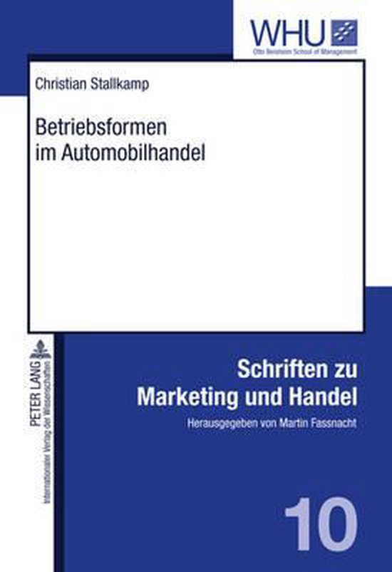 Betriebsformen im Automobilhandel - cover