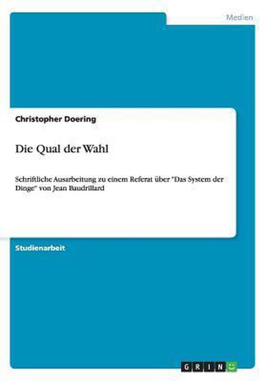 Die Qual Der Wahl - cover