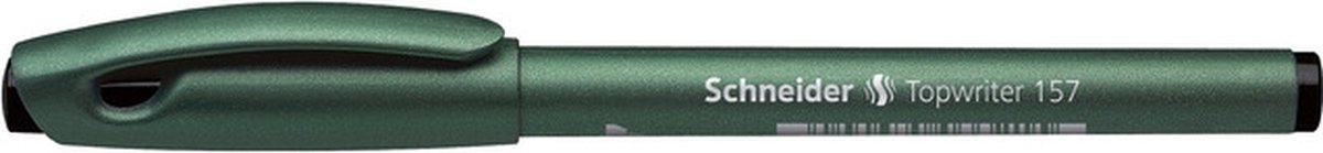 fineliner Schneider Topwriter 157 0,8 mm zwart doos met 10 stuks
