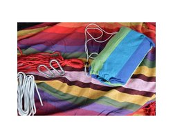 Benson hangmat - Rood/Geel/Groen