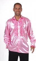 Luxe rouches blouse lichtroze Xl (60-62)
