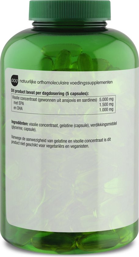 AOV 704 Visolie Forte - 180 capsules Vetzuren - Voedingssupplementen | bol.com