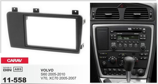 2-DIN VOLVO S60 2005-2010; V70, XC70 2005-2007 panneau d'installation  Audiovolt 11-558 | bol.com