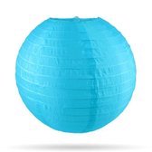 Nylon lampionnen - licht blauw - 10 stuks - 25cm - zonder verlichting - voor buiten