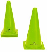 #DoYourFitness® - Markeerpionnen / Pylonen - Markering voor coördinatie / behendigheidstraining - Grootte van kegels 23cm - 3x Medium (groen)