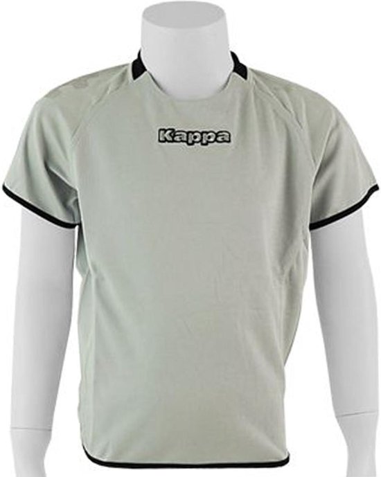 Kappa - Rounded Shirt - Kappa Voetbalshirt Kinder - 116 - LightGrey
