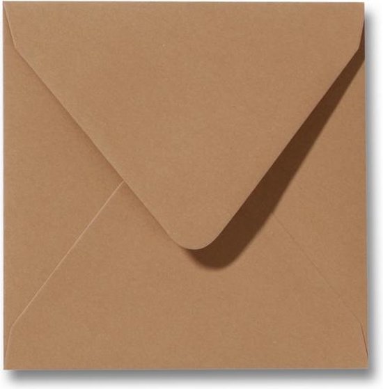 Enveloppe 14 X 14 Marron, 100 pcs