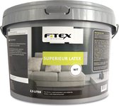Fitex-Muurverf-Superieur Latex-Ral 9016 Verkeerswit 2,5 liter