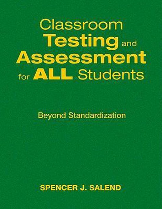 Classroom Testing and Assessment for All Students - cover