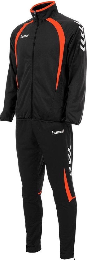 Hummel Trainingspak - Maat XL - Unisex - zwart/oranje/wit | bol.com