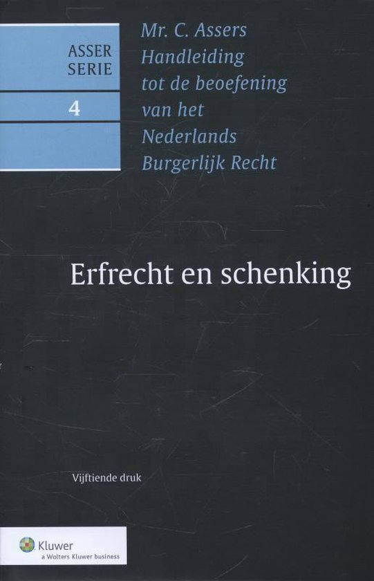 Asser-serie 4 - Erfrecht en schenking - cover