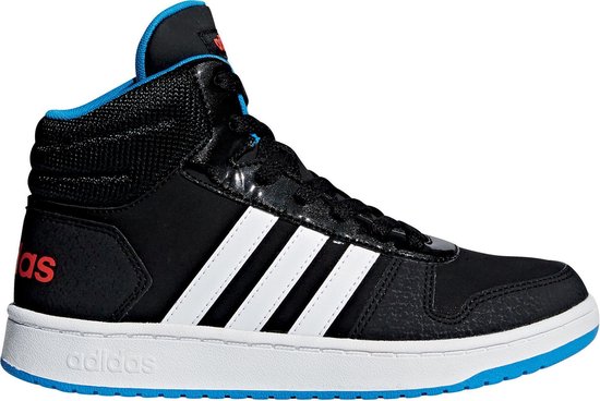 adidas Hoops Mid 2.0 Sneakers - Maat 38 2/3 - Unisex - zwart/wit | bol.com