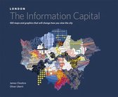Boek 'LONDON The Information Capital' met een kaart van Londen samengesteld uit grafieken en data.